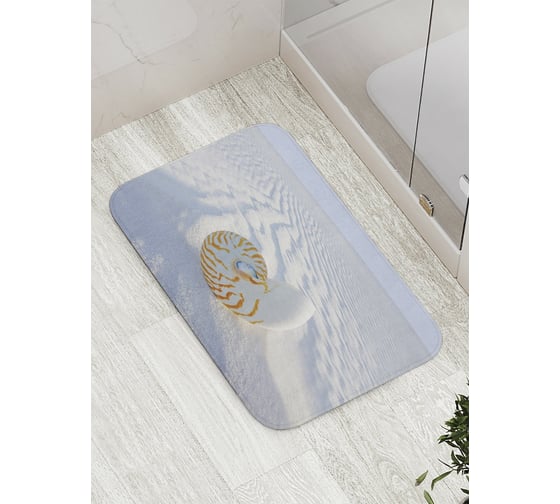Изображение товара Коврик противоскользящий JoyArty "Одинокая ракушка" для ванной, сауны, бассейна, bath_11803