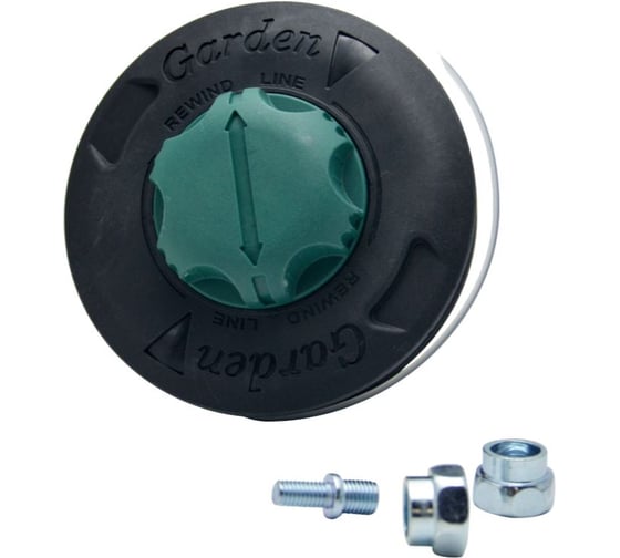 Изображение товара Головка триммерная для мотокос универсальная EVOline 4 адаптера в комплекте, нейлон, упаковка пакет THUNIEVO