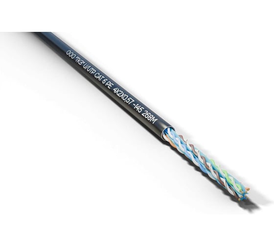 Изображение товара Кабель Фариаль U/UTP Cat 6 PE 4x2х0,57 00-00001613
