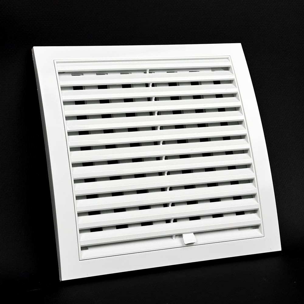 Изображение товара Вентиляционная решетка KRAFTAIR 220x220 с шторкой, разъемная, белая