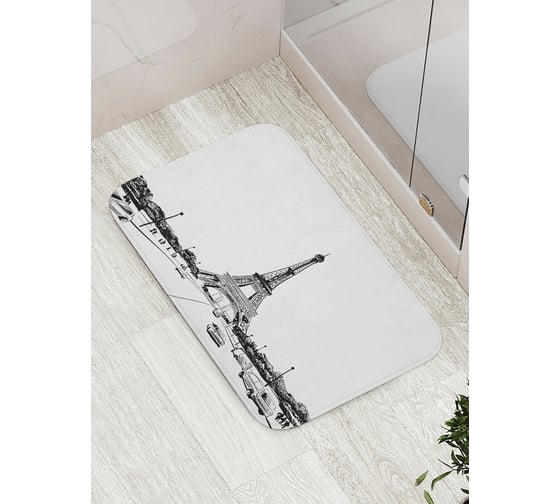 Изображение товара Коврик противоскользящий JoyArty "Дорога под Эйфелевой башней" для ванной, сауны, бассейна, bath_17729