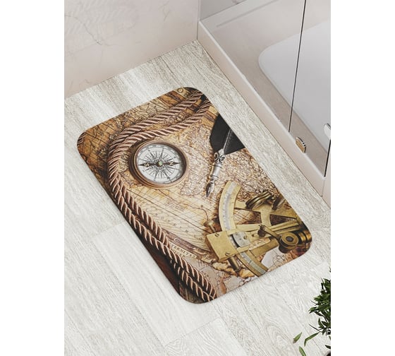 Изображение товара Коврик противоскользящий JoyArty "Каюта капитана" для ванной, сауны, бассейна, bath_16643
