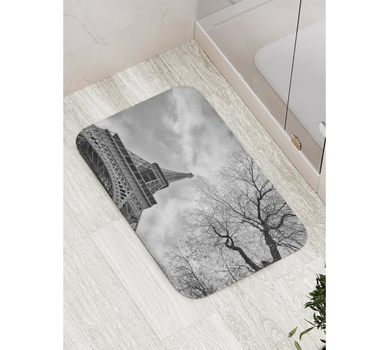 Изображение товара Коврик противоскользящий JoyArty "Эйфелева башня касается неба" для ванной, сауны, бассейна, bath_16221