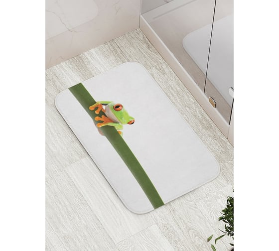 Изображение товара Коврик противоскользящий JoyArty "Яркая лягушка" для ванной, сауны, бассейна, bath_15254
