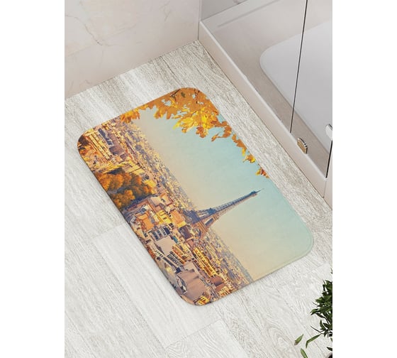 Изображение товара Коврик противоскользящий JoyArty "Наблюдаем за парижской жизнью" для ванной, сауны, бассейна, bath_16230