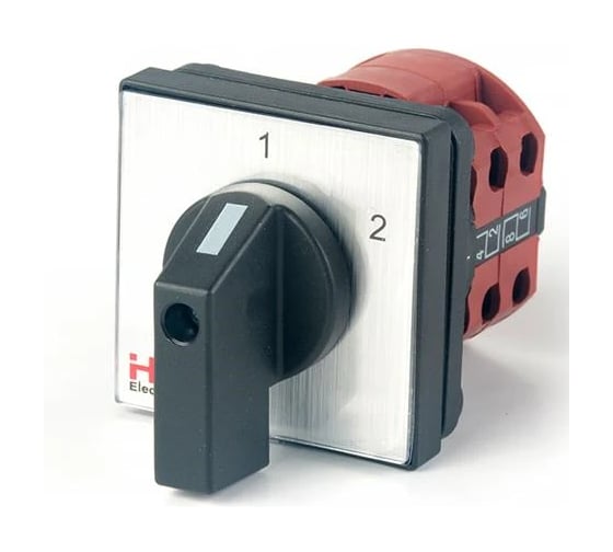 Изображение товара Переключатель кулачковый HLT ПК-1-52 10А 2P 1-2 IP20 085-21-051
