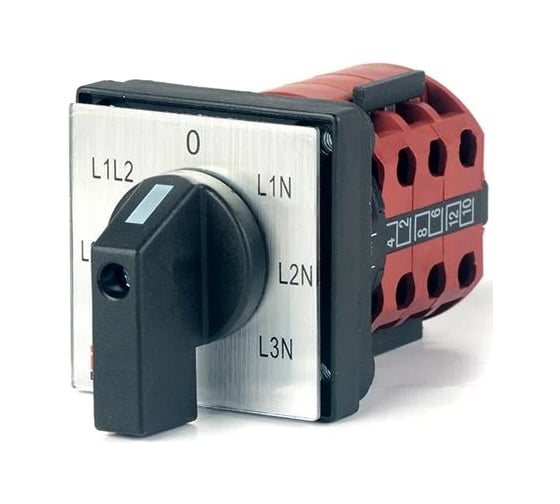 Изображение товара Переключатель кулачковый HLT ПК-1-64 10А для вольтметра IP20 085-21-057