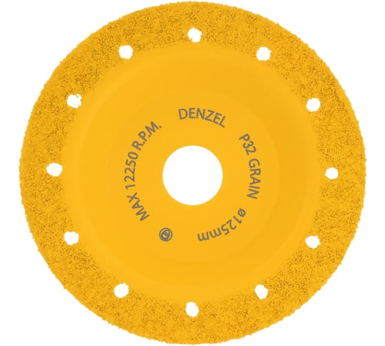 Изображение товара Чашка твёрдосплавная зачистная DENZEL125 мм, плоская, мелкое зерно #32 72978