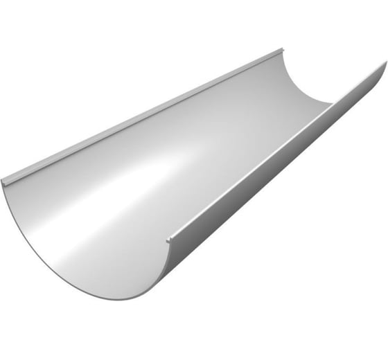 Изображение товара Комплект желобов Grand Line Классика 120 ПВХ GL 1.5м, белый, RAL 9003 753903