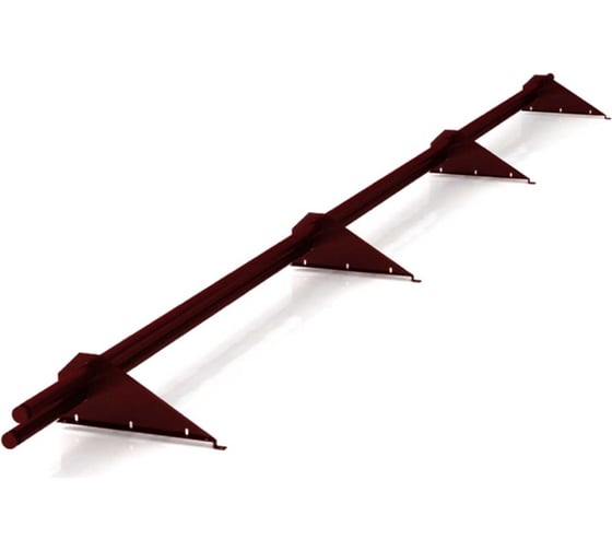 Изображение товара Снегозадержатель трубчатый универсальный МЕТАЛЛИК и КО ЭКОНОМ 25x3000 (RAL 8017) п/о О0000106993