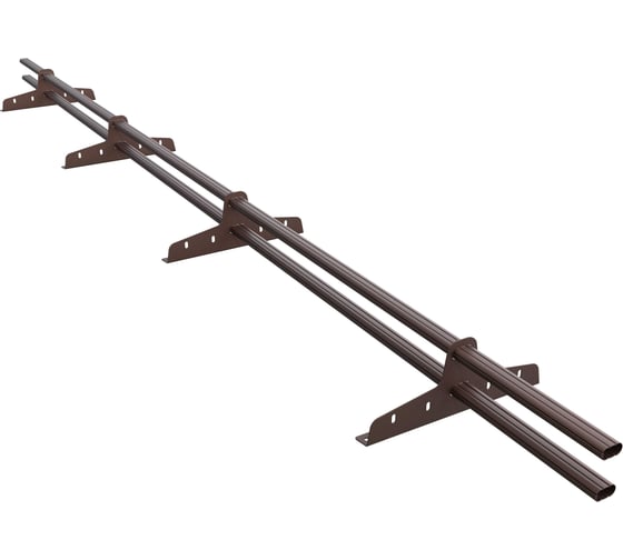 Изображение товара Снегозадержатель трубчатый овальный МЕТАЛЛИК и КО 3000 (RAL 8017) п/о О0000129855