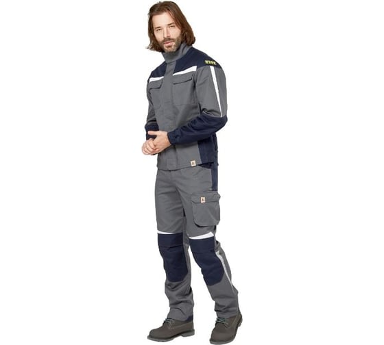 Изображение товара Куртка антистатическая Эксперт Спецодежда Фест серый р. 44-46, рост 158-164 6446000194648