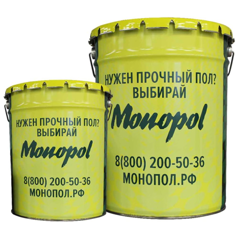 Изображение товара Двухкомпонентная эпоксидная краска MONOPOL Epoxy 3 для бетона 12 кг светло-серая RAL 7040