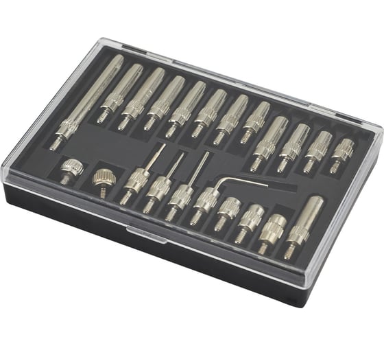 Изображение товара Адаптер для индикатора часового типа, набор 22 предмета Rockforce RF-01729-P(66125)