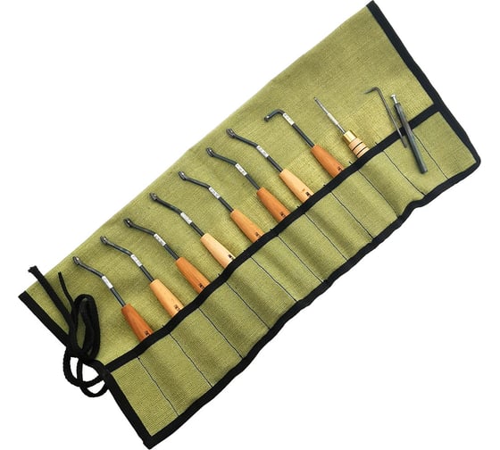 Изображение товара Набор инструментов для чекеринга Петроградъ N3, 90/18линий, 10 предметов М00016936