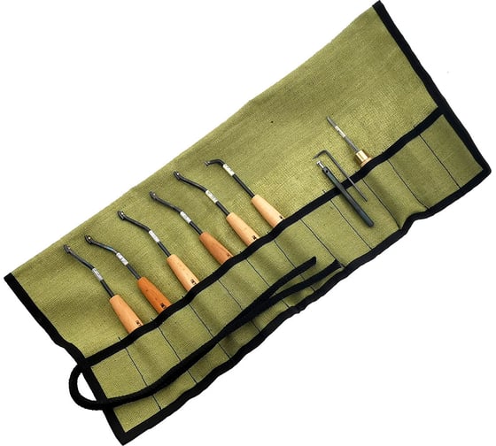 Изображение товара Набор инструментов для чекеринга Петроградъ N2, 90/18линий, 8 предметов М00016931