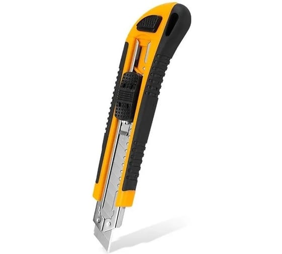 Изображение товара Канцелярский нож строительный DINGQI лезвие 18 мм 3 штуки в комплекте 63101