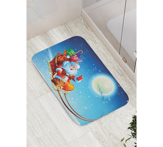Изображение товара Коврик противоскользящий JoyArty "Праздничный полет" для ванной, сауны, бассейна, bath_20060