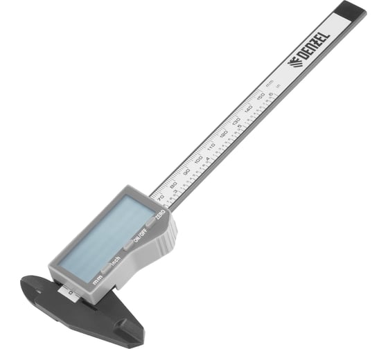 Изображение товара Штангенциркуль Denzel  150 мм, полиамидный корпус, электронный, большой дисплей, с глубиномером 31600