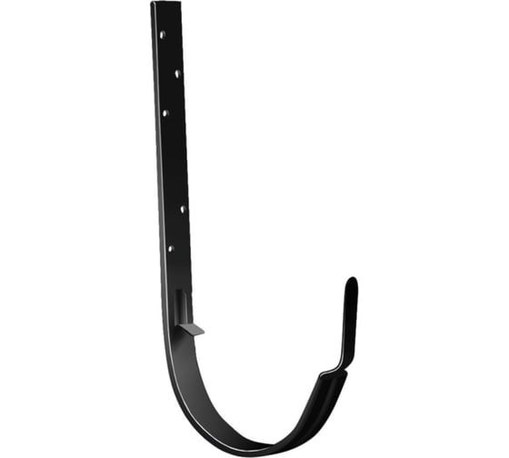 Изображение товара Кронштейн желоба Grand Line Дизайн ПВХ GL 135 металл черный (RAL 9005) 458397