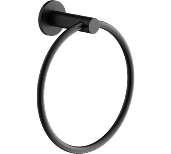Изображение товара Полотенцедержатель Sancos Base, кольцо, черный матовый, арт. SC9029MB