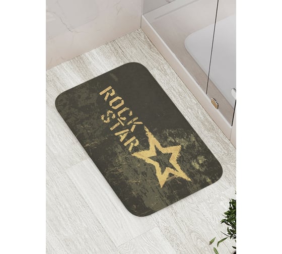 Изображение товара Коврик противоскользящий JoyArty "Рок звезда" для ванной, сауны, бассейна, bath_18399