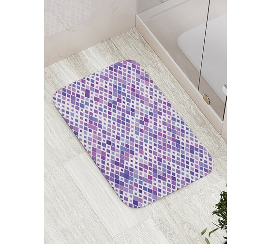Изображение товара Коврик противоскользящий JoyArty "Всеразмерные квадраты" для ванной, сауны, бассейна, bath_23519