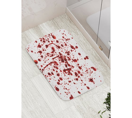 Изображение товара Коврик противоскользящий JoyArty "Кровавые следы" для ванной, сауны, бассейна, bath_24111