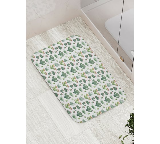 Изображение товара Коврик противоскользящий JoyArty "Маленькие кактусы" для ванной, сауны, бассейна, bath_122816