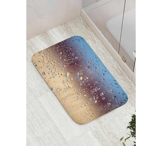 Изображение товара Коврик противоскользящий JoyArty "Влажное стекло" для ванной, сауны, бассейна, bath_19803