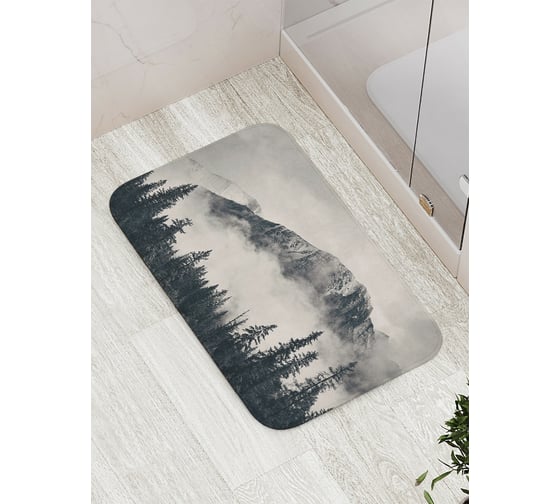 Изображение товара Коврик противоскользящий JoyArty "Лесная дымка" для ванной, сауны, бассейна, bath_22018