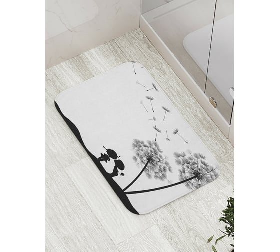 Изображение товара Коврик противоскользящий JoyArty "Романтика у одуванчиков" для ванной, сауны, бассейна, bath_8364