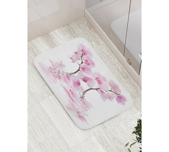Изображение товара Коврик противоскользящий JoyArty "Плавучие цветы" для ванной, сауны, бассейна, bath_17601