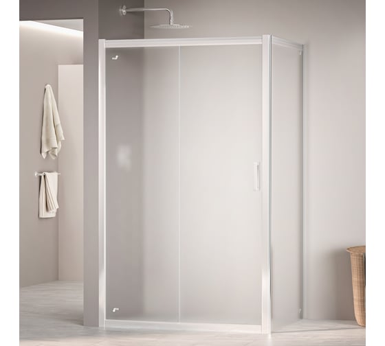 Изображение товара Душевой уголок RGW 100х80х195 PA-045 Прямоуг./Хром/Матовое/6 мм (2 уп. Easy) 350804508-21