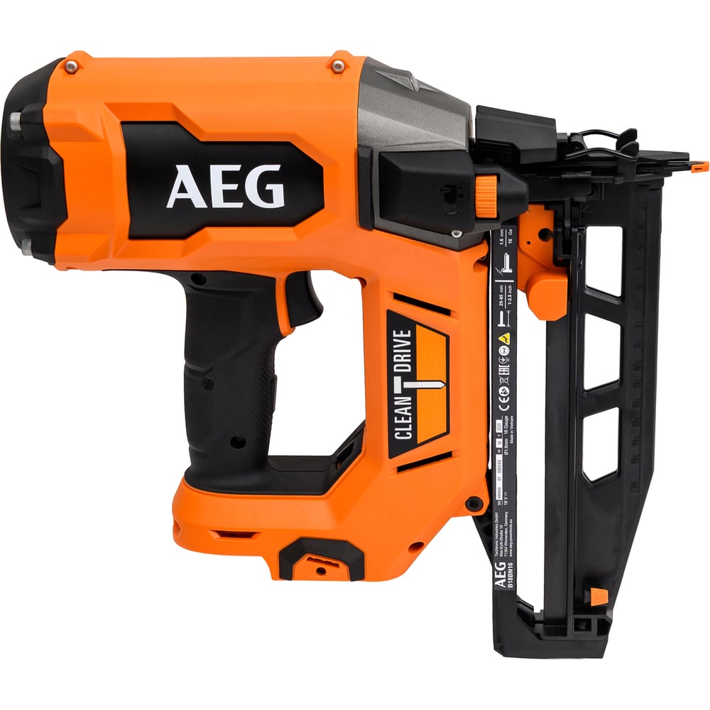 Изображение товара Гвоздезабиватель 18В AEG B18BN16-0 профессиональный аккумуляторный