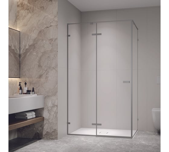 Изображение товара Душевой уголок RGW 120х90х200 SV-040-Gr Прямоуг./Серый/Прозрачное/8 мм (2 уп.) 353204029-110