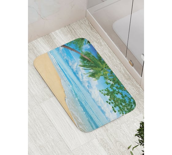 Изображение товара Коврик противоскользящий JoyArty "Теплый пляж" для ванной, сауны, бассейна, bath_12480