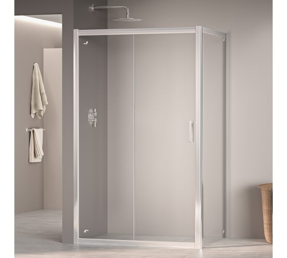 Изображение товара Душевой уголок RGW 120х80х195 PA-045 Прямоуг./Хром/Прозрачное/6 мм (2 уп. Easy) 350804528-11