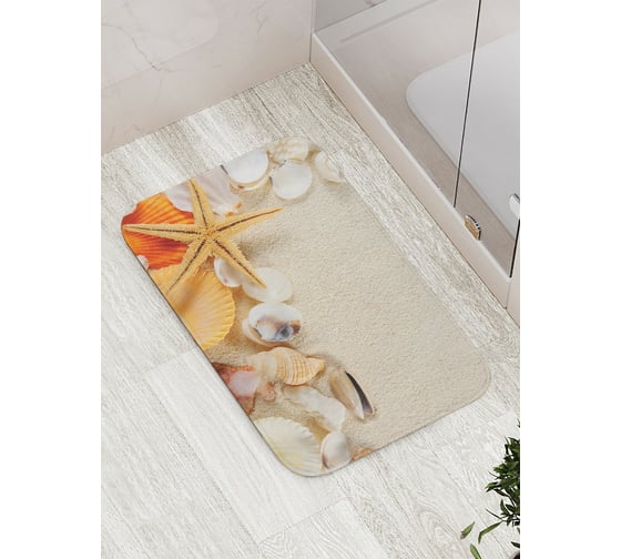 Изображение товара Коврик противоскользящий JoyArty "Собранные ракушки" для ванной, сауны, бассейна, bath_11810