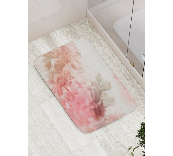 Изображение товара Коврик противоскользящий JoyArty "Цветочный туман" для ванной, сауны, бассейна, bath_17043
