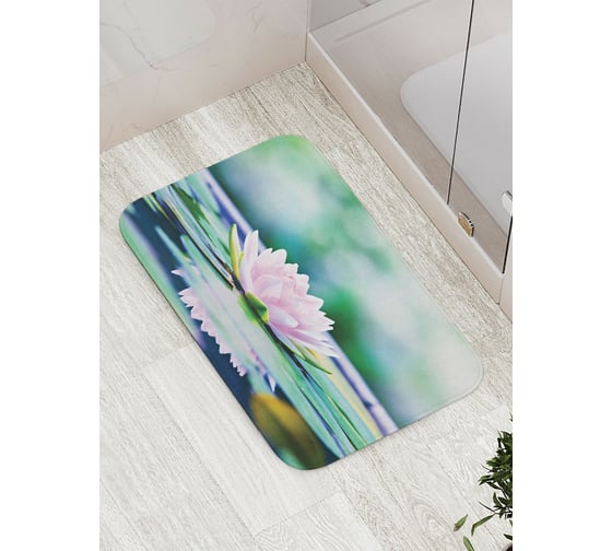 Изображение товара Коврик противоскользящий JoyArty "Лотос на воде" для ванной, сауны, бассейна, bath_2642