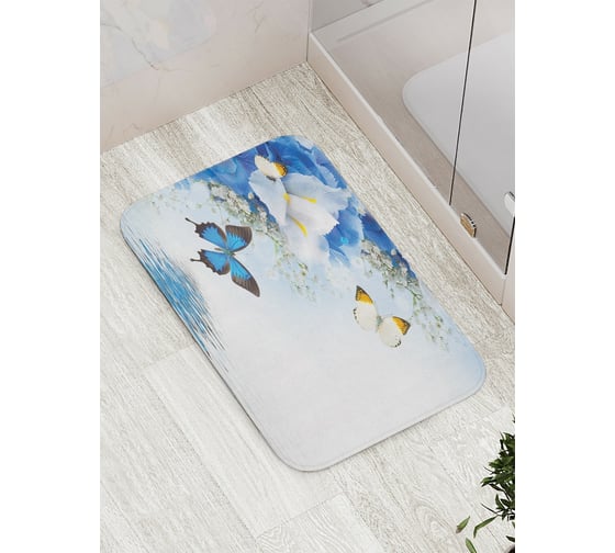 Изображение товара Коврик противоскользящий JoyArty "Счастливые бабочки" для ванной, сауны, бассейна, bath_3387