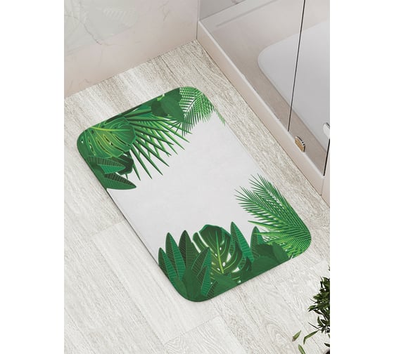 Изображение товара Коврик противоскользящий JoyArty "Лиственная композиция" для ванной, сауны, бассейна, bath_13294