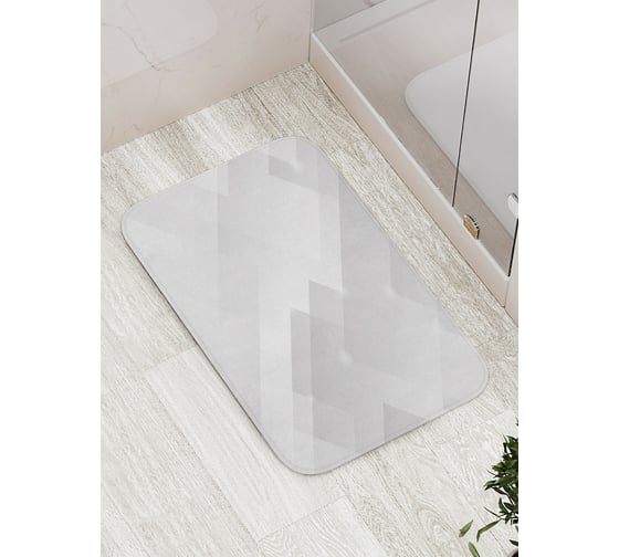 Изображение товара Коврик противоскользящий JoyArty "Серые формы" для ванной, сауны, бассейна, bath_20872