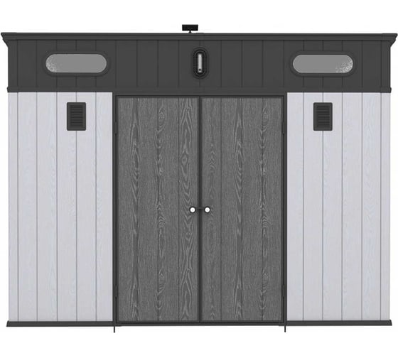 Изображение товара Хозяйственный блок Springhouse Smart Villa Pent 10*7, черный/светло-серый (3 коробки) СпрингХауз 1073