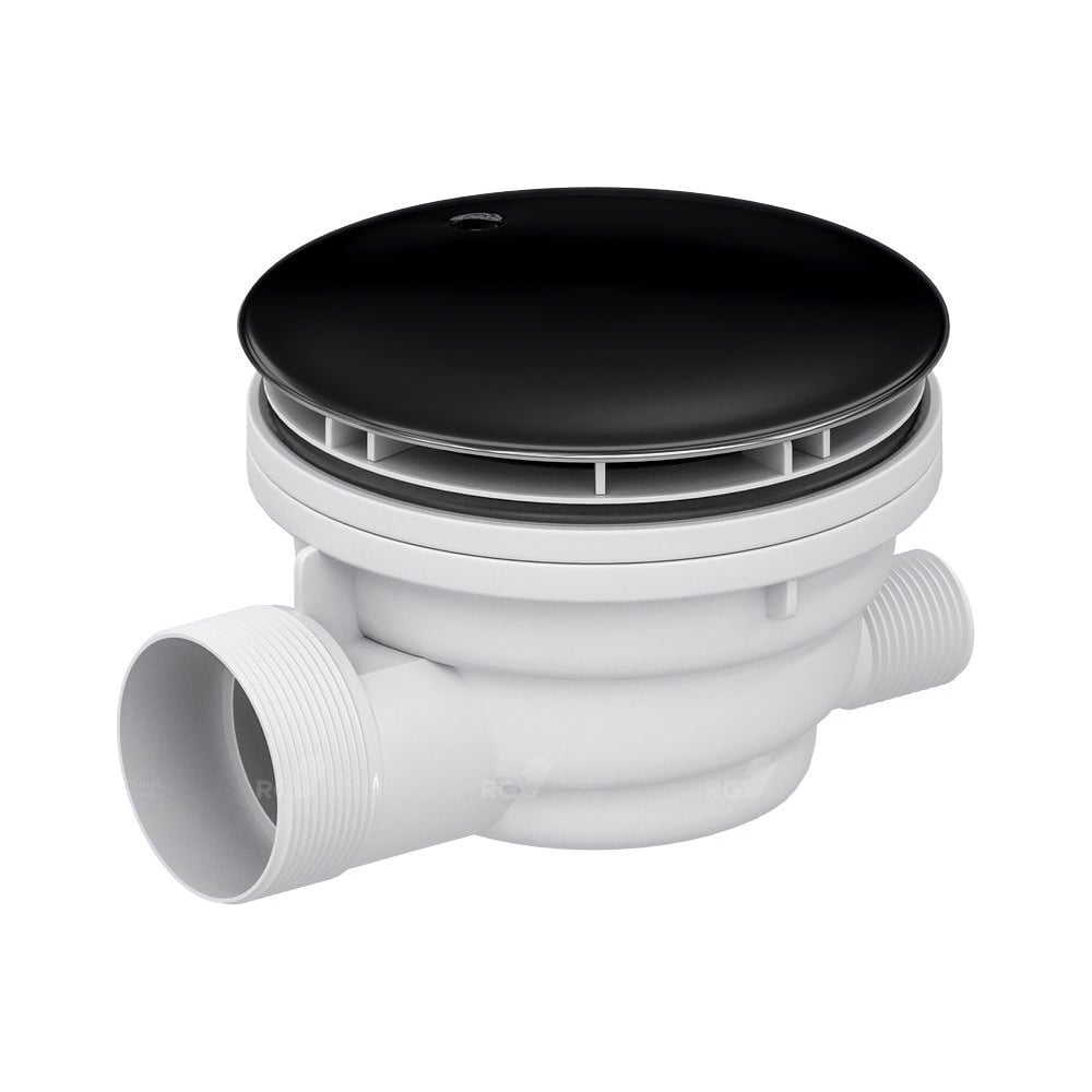 Изображение товара Сифон RGW QYD-01 черный 90 мм для поддонов