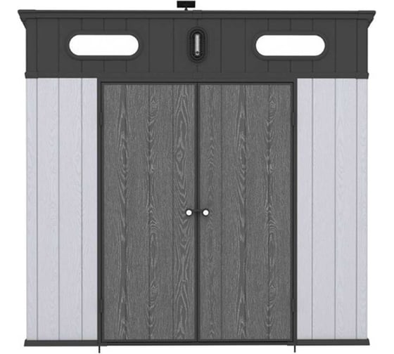 Изображение товара Хозяйственный блок СпрингХауз Springhouse Smart Villa Pent 8*7, черный/светло-серый (3 коробки) 873