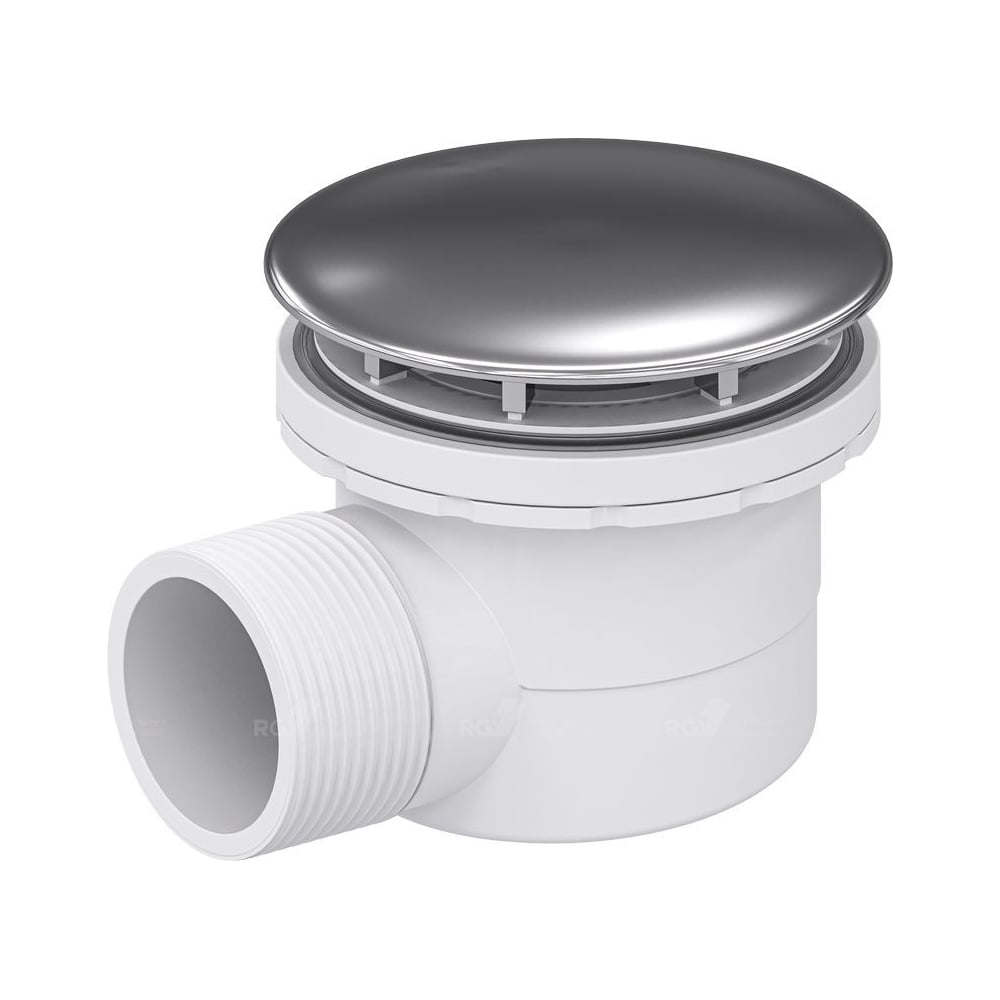 Изображение товара Сифон RGW QYD-06 хром O 60 мм с сухим затвором 18241106-01