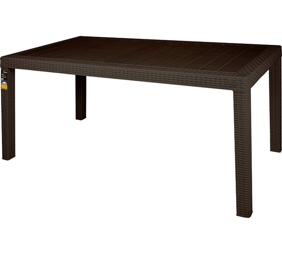 Изображение товара Стол садовый INGREEN Rattan 153,2x78,9x70,1 см, горький шоколад 231075