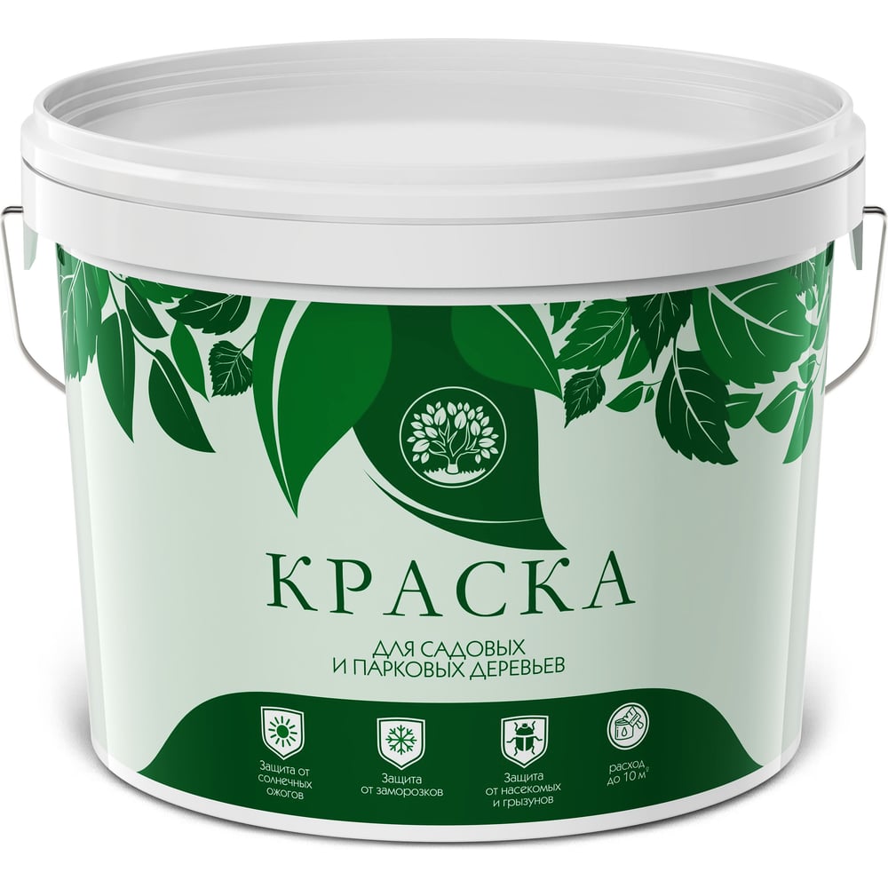 Изображение товара Краска для садовых деревьев ЯРОСЛАВСКИЕ КРАСКИ ЯРКО САДОВОД белая, ведро 3 кг О06943
